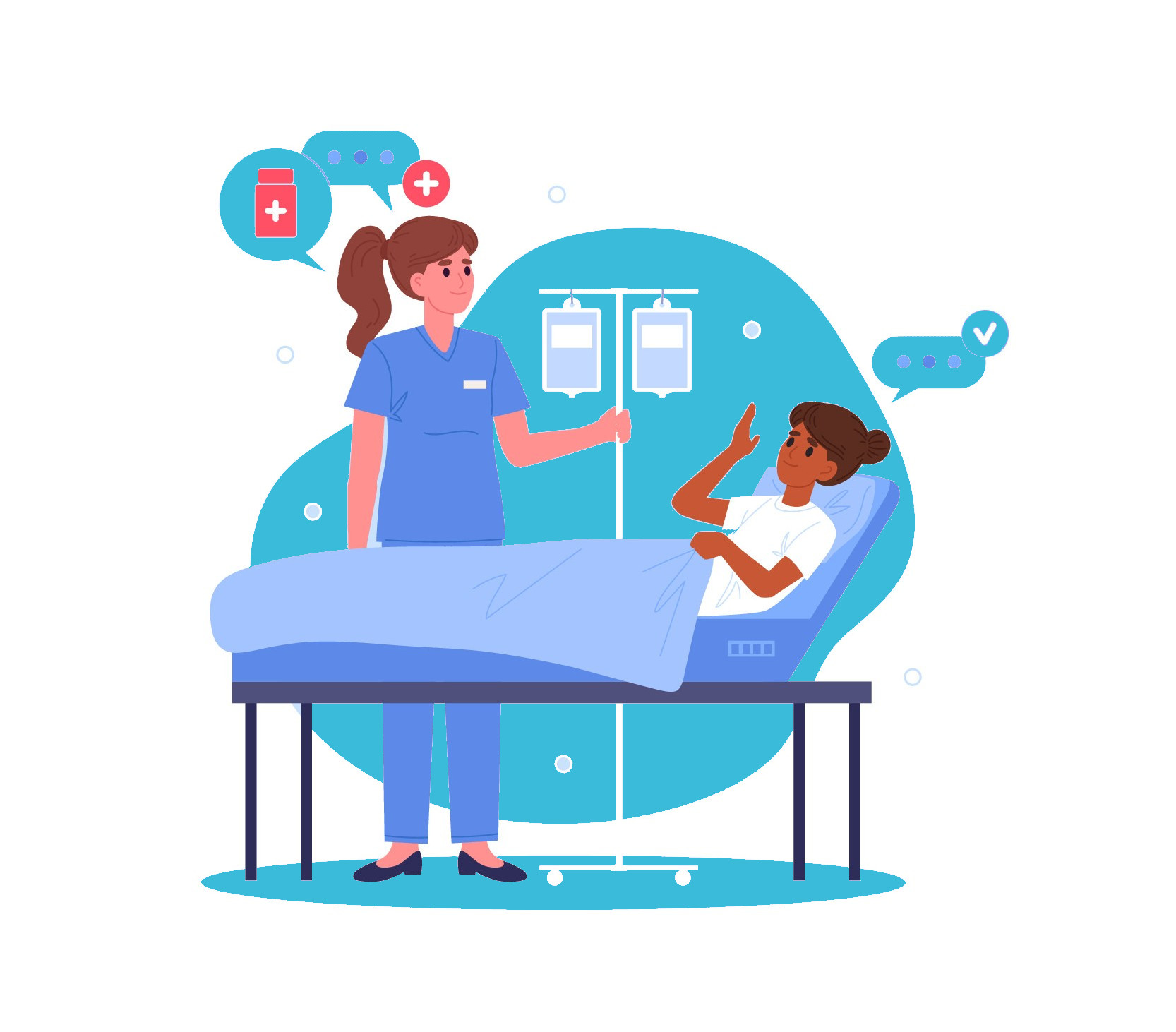 Medical Bed Teal Shutterstock 2476210455