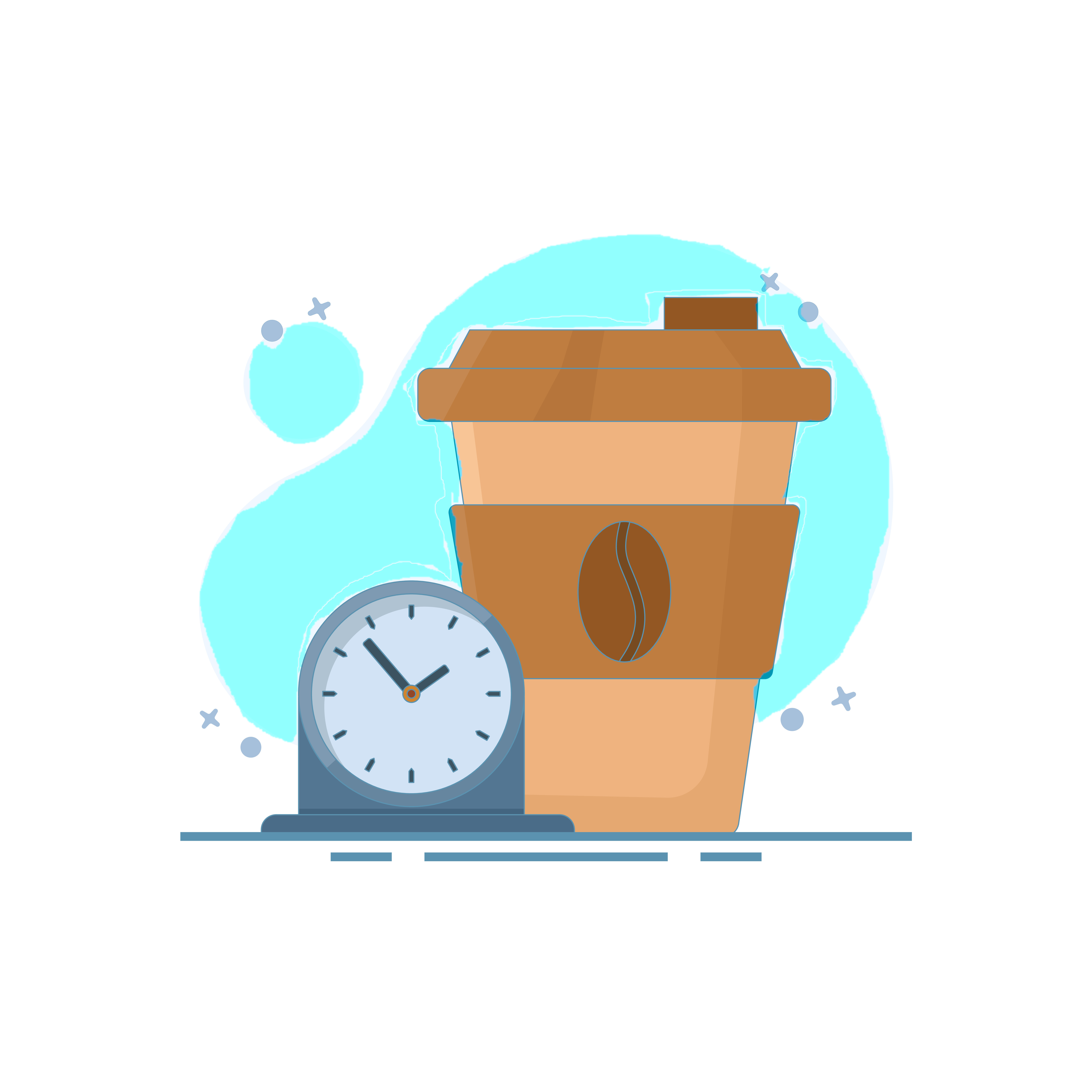 Free Coffee Teal Shutterstock 2607568441